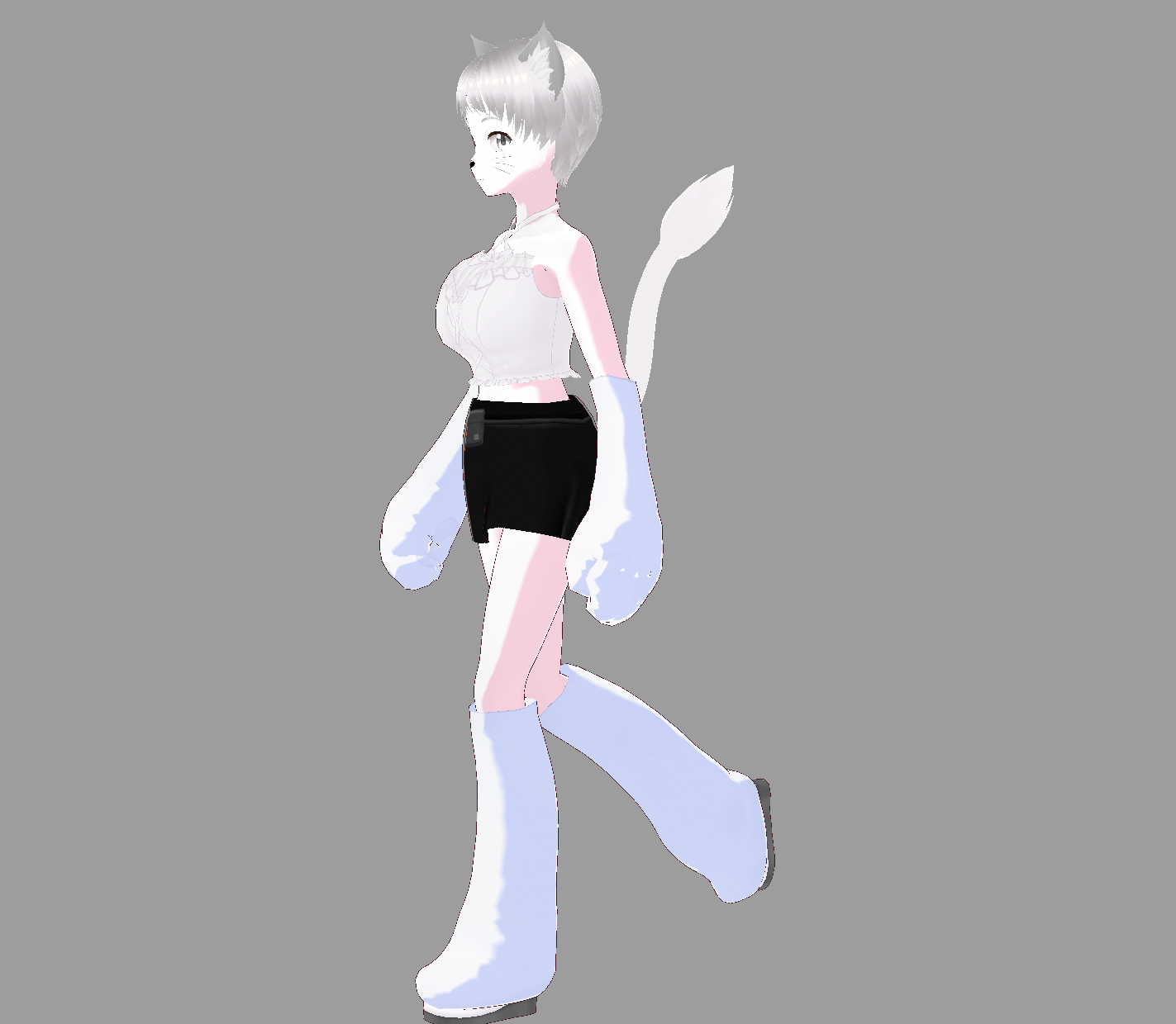 Furry vtuber model base for Vtuber, VRChat and Twicth