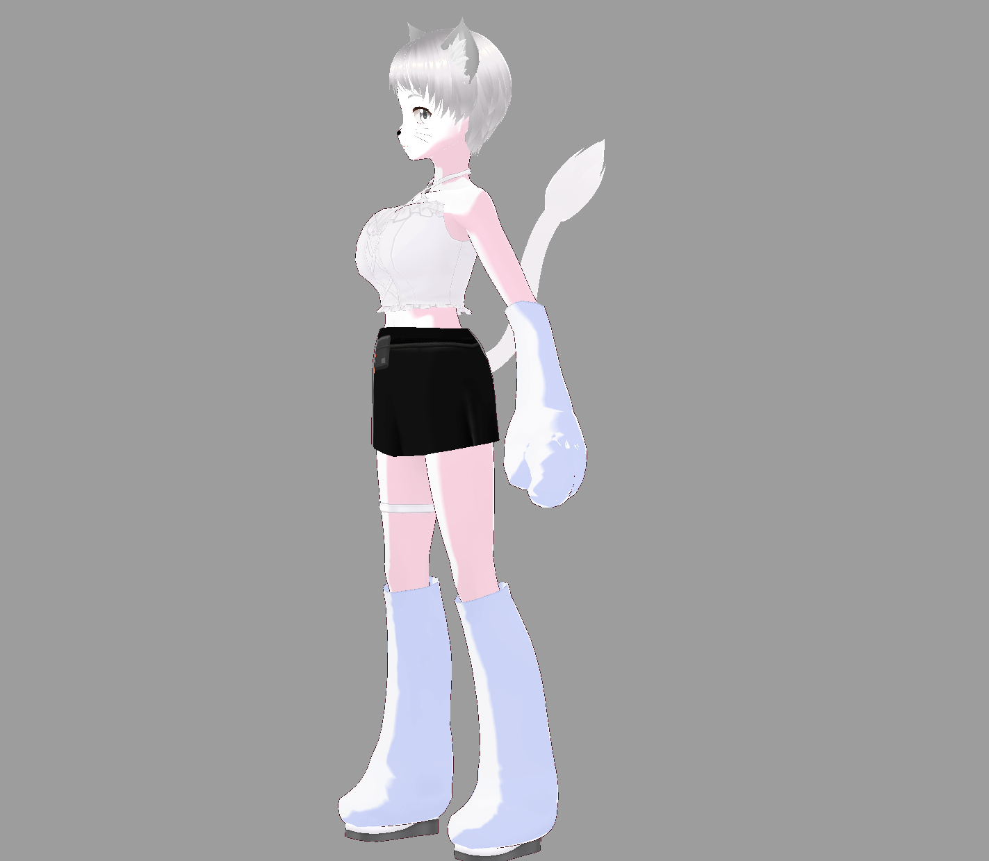 Furry vtuber model base for Vtuber, VRChat and Twicth