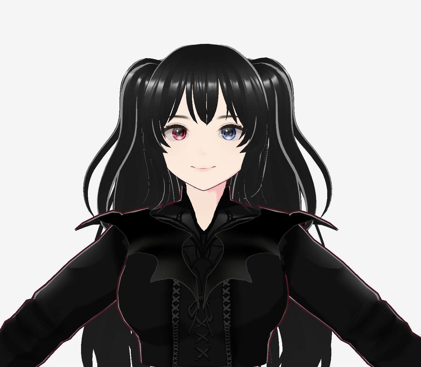Gothic Style 3D VRoid Model Female Ready for Twitch VTubing and VRChat